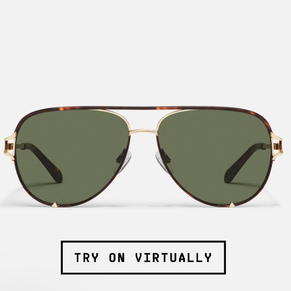 NWT Quay High Key Twist in dark tortoise w green - Picture 1 of 9
